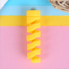Load image into Gallery viewer, Spiral Cable protector Data Line Silicone Bobbin winder Protective For iphone Samsung Android USB Charging earphone Case Cover