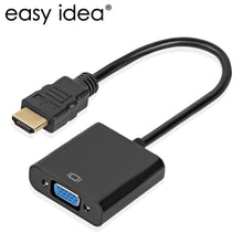 Load image into Gallery viewer, High Quality HDMI to VGA Adapter Male To Famale Converter Adapter 1080P Digital to Analog Video Audio For PC Laptop Tablet