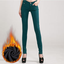 Load image into Gallery viewer, Jeans Female Denim Pants Candy Color Womens Jeans Donna Stretch Bottoms Feminino Skinny Pants For Women Trousers 2018 Tataria