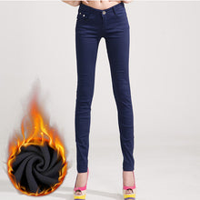 Load image into Gallery viewer, Jeans Female Denim Pants Candy Color Womens Jeans Donna Stretch Bottoms Feminino Skinny Pants For Women Trousers 2018 Tataria