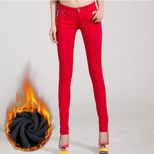 Load image into Gallery viewer, Jeans Female Denim Pants Candy Color Womens Jeans Donna Stretch Bottoms Feminino Skinny Pants For Women Trousers 2018 Tataria