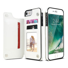 Load image into Gallery viewer, KISSCASE Retro PU Leather Case For iPhone X 6 6s 7 8 Plus XS 5S SE Multi Card Holders Phone Cases For iPhone XS Max XR 10 Cover