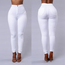 Load image into Gallery viewer, 2018 Solid Wash Skinny Jeans Woman High Waist NEW Denim Pants Plus Size Push Up Trousers 2018 warm Pencil Pants Female **