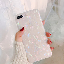 Load image into Gallery viewer, USLION Glitter Phone Case For iPhone 7 8 Plus Dream Shell Pattern Cases For iPhone XR XS Max 7 6 6S Plus Soft TPU Silicone Cover