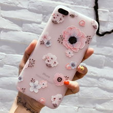Load image into Gallery viewer, USLION Flower Silicon Phone Case For iPhone 7 8 Plus XS Max XR Rose Floral Cases For iPhone X 8 7 6 6S Plus 5 SE Soft TPU Cover