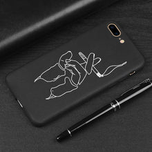 Load image into Gallery viewer, 3D Relief Phone Case For iPhone 6 6s 7 8 Plus X 5 5s SE Cover Cute Cartoon Love Heart Soft TPU Black Capa For iPhone 8 XR XS Max