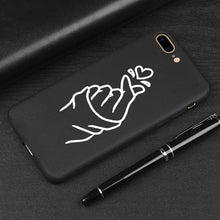 Load image into Gallery viewer, 3D Relief Phone Case For iPhone 6 6s 7 8 Plus X 5 5s SE Cover Cute Cartoon Love Heart Soft TPU Black Capa For iPhone 8 XR XS Max