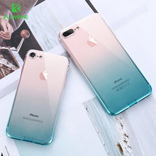 Load image into Gallery viewer, FLOVEME For iPhone 6 6S iPhone 7 8 Plus Ultra Thin Cases for iPhone X XS Max XR Clear TPU Phone Cases For iPhone 5S 5 SE Fundas
