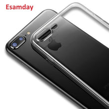 Load image into Gallery viewer, Esamday Clear Silicon Soft TPU Case For 7 7Plus 8 8Plus X XS MAX Transparent Phone Case For iPhone 5 5s SE 6 6s 6Plus 6sPlus