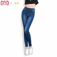 Load image into Gallery viewer, Jeans for Women black Jeans  High Waist Jeans Woman High Elastic plus size Stretch Jeans female washed denim skinny pencil pants