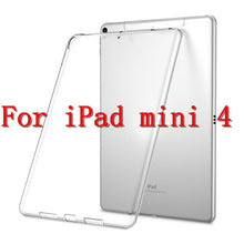 Load image into Gallery viewer, Silicon Case For iPad Pro 11 12.9 2018 9.7 Clear Transparent Case Soft TPU Back Cover Tablet Case For iPad 2 3 4 5 6 Air 1 Mini